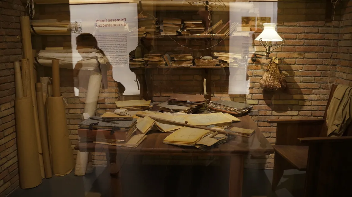 高迪在圣家堂的工作室