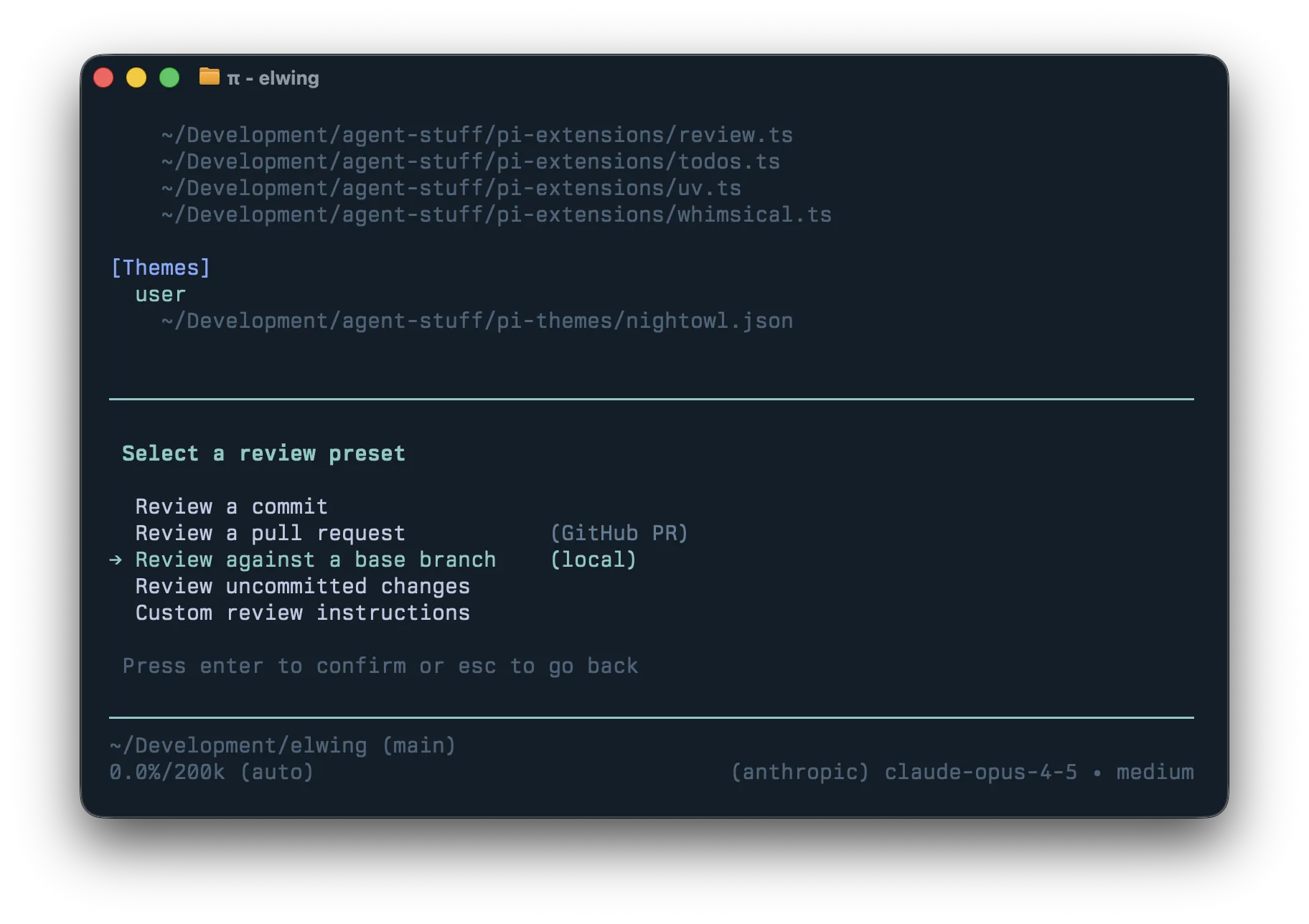 /review 扩展展示 review 预设选项
